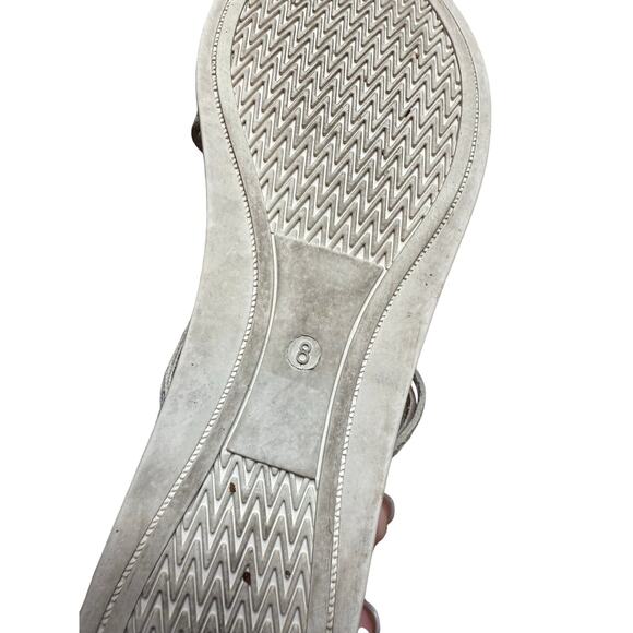 Eileen Fisher Shea Metallic Leather Strappy Sneaker Sandals Women’s Size 8 - Picture 10 of 11